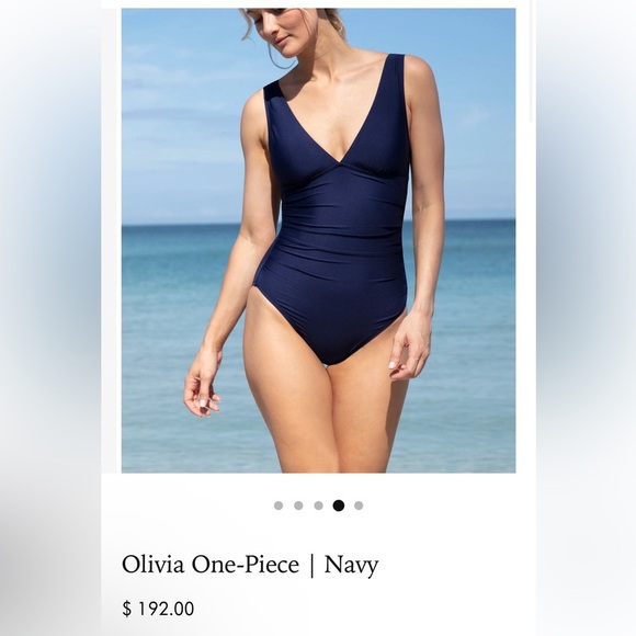 Helen Jon Olivia Navy One Piece Swimsuit Size S - Picture 14 of 16